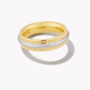 NWT Kendra Scott Merritt Band Ring Mixed Metal - Size 6